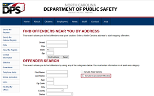NC Sex Offenders Register