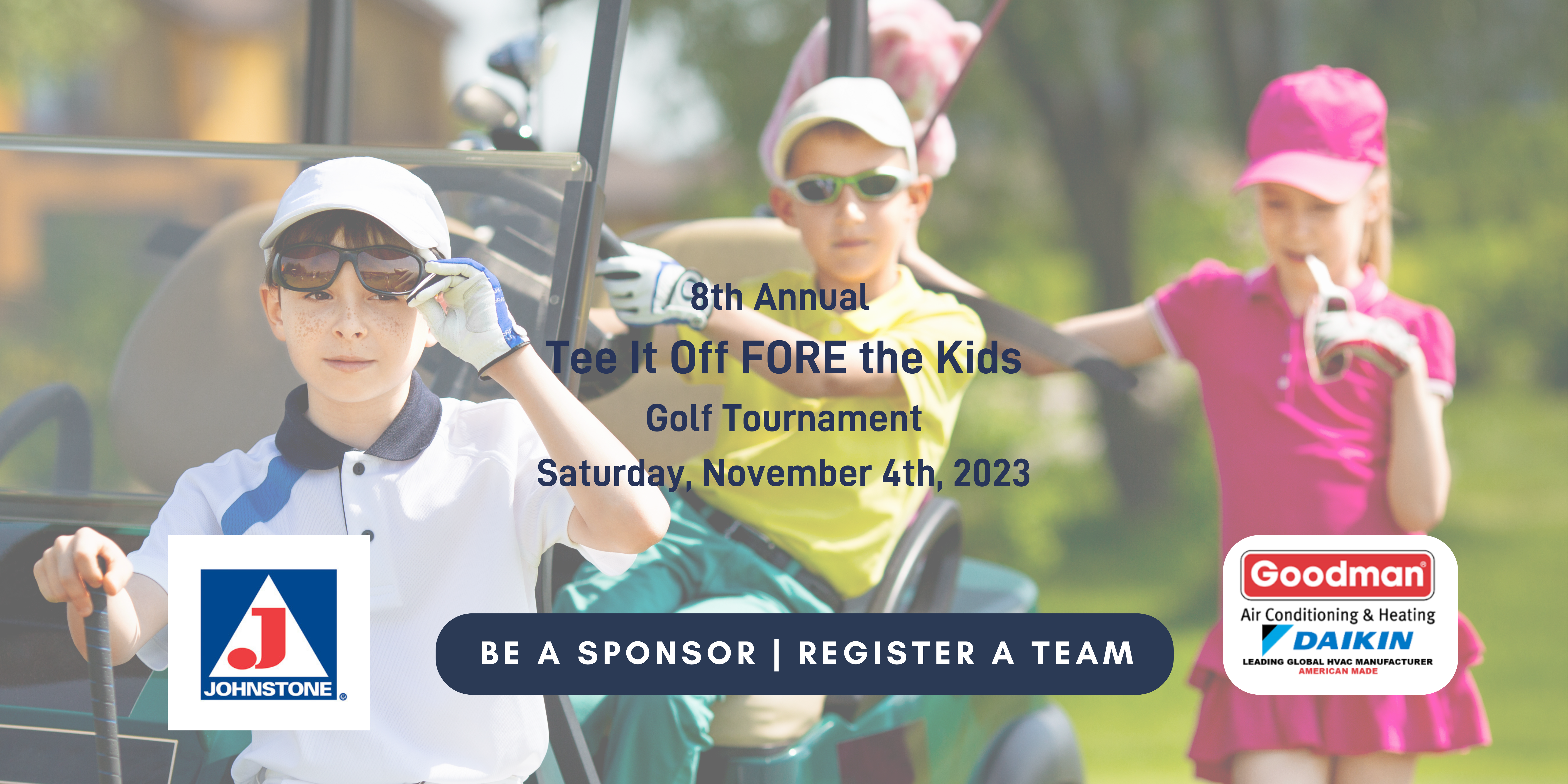 8th Annual Tee It Off FORE the Kids Golf Tournament Saturday, November 4th, 2023