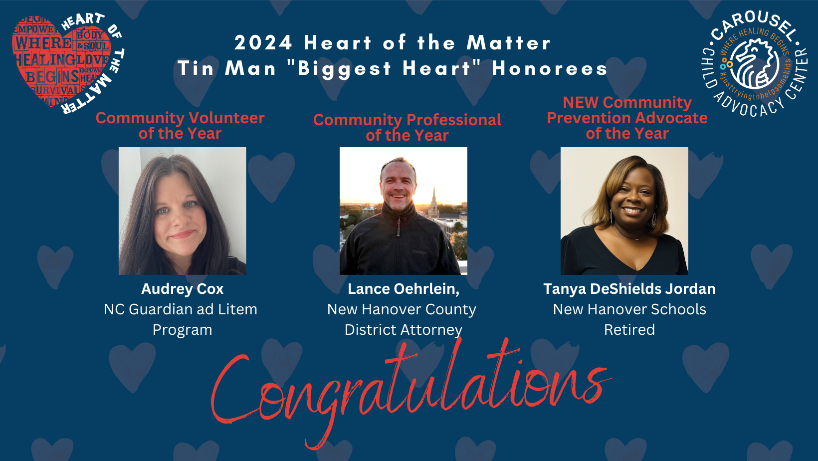 2024 Tin "Biggest Heart" Man Honorees